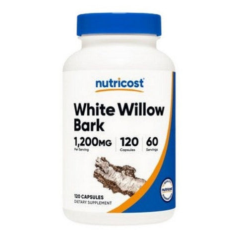 Nutricost, White Willow Bark Capsules, 1200 Mg, 120 Count Nutricost