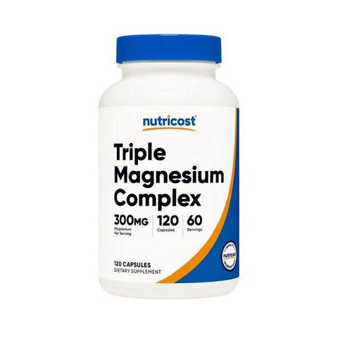 Nutricost, Triple Magnesium Complex Capsules, 300 Mg, 120 Count Nutricost