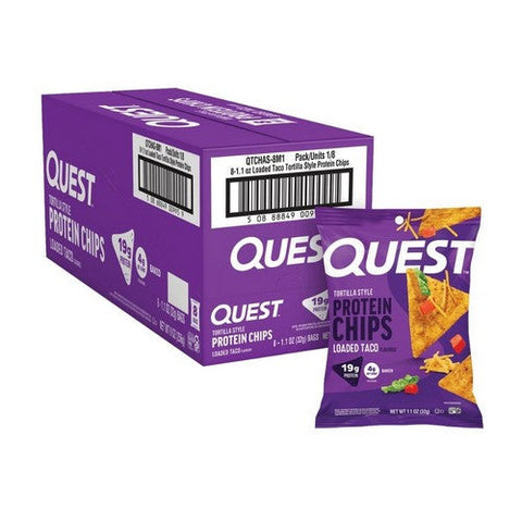Quest Nutrition, Tortilla Style Protein Chips Loaded Taco, 1.1 Oz (Pack Of 8) Quest Nutrition