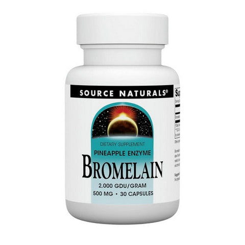 Source Naturals, Bromelain 2000 GDU, 500 MG, 30 Caps Source Naturals