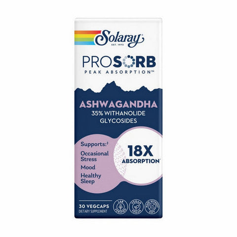 Solaray, ProSorb Prosorb Ashwagandha, 30 Count Solaray