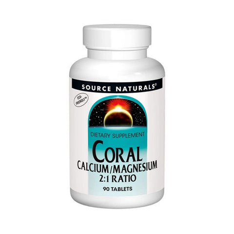 Source Naturals, Coral Calcium & Magnesium 2:1 Ratio, 90 Tabs Source Naturals
