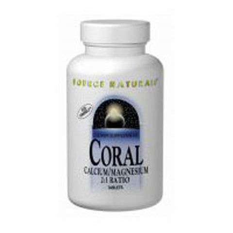 Source Naturals, Coral Calcium & Magnesium 2:1 Ratio, 180 Tabs Source Naturals