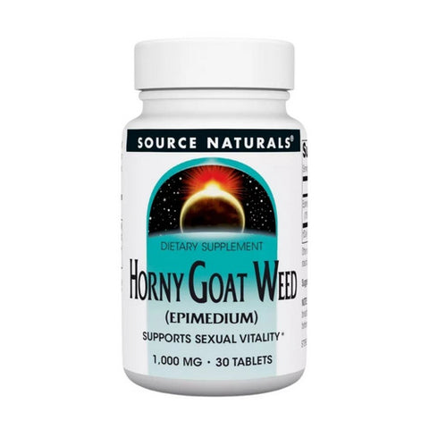 Source Naturals, Horny Goat Weed, 1000 MG, 30 Tabs Source Naturals