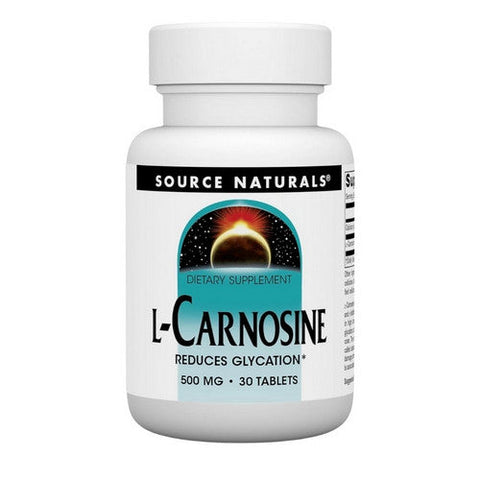 Source Naturals, L-Carnosine, 500 MG, 30 Tabs Source Naturals