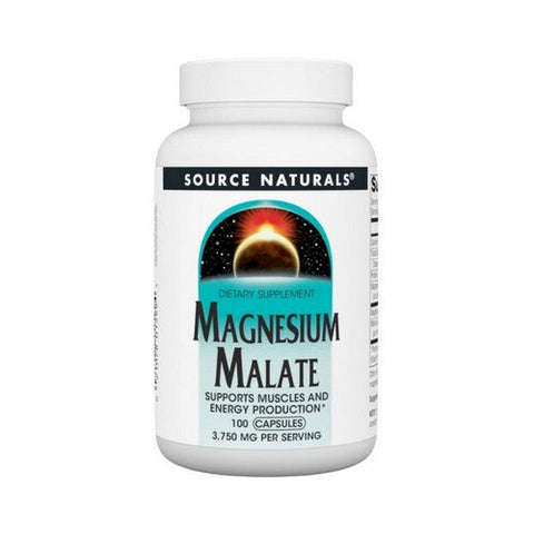 Source Naturals, Magnesium Malate, 625 Mg, 100 Caps Source Naturals