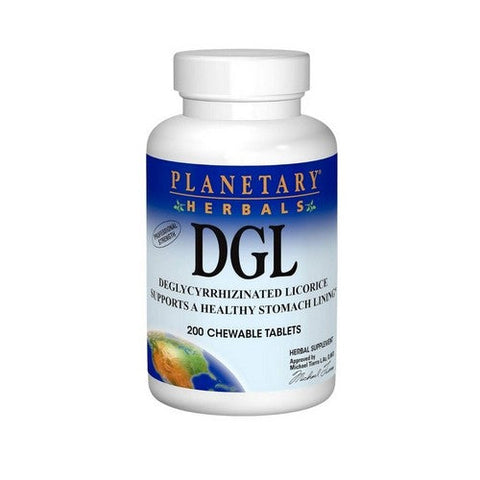 Planetary Herbals, DGL Licorice, 200 Chewable Tablets Planetary Herbals