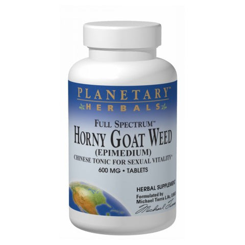 Planetary Herbals, Full Spectrum Horny Goat Weed, 1200 MG, 30 Tabs Planetary Herbals