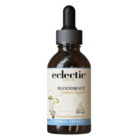 Eclectic Herb, Bloodroot, 2 Oz with Alcohol Eclectic Herb