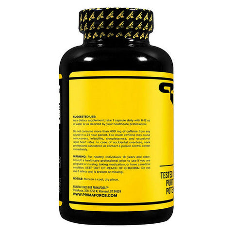 Primaforce, Caffeine + Theanine, 100 Mg + 100 Mg, 180 Caps Primaforce