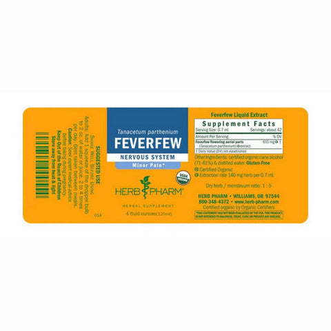 Herb Pharm, Feverfew, 4 Oz Herb Pharm