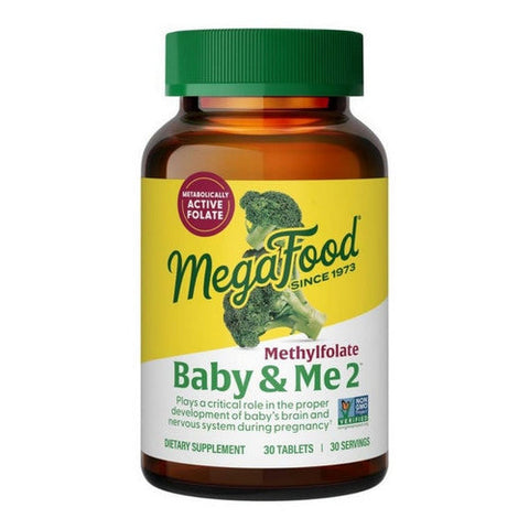 MegaFood, Baby And Me 2 MethylFolate, 30 Count MegaFood