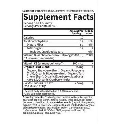 Garden of Life, Vitamin Code D3 and K2 Raspberry Lemon, 45 Count Garden of Life