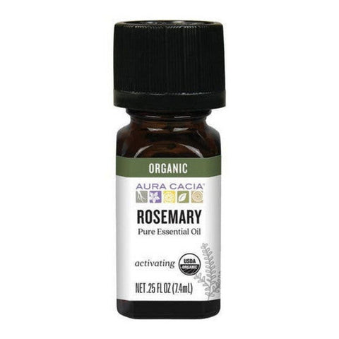 Aura Cacia, Aura Cacia Organic Rosemary Essential Oil, 0.25 Oz Aura Cacia