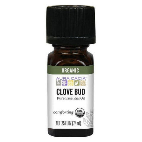 Aura Cacia, Aura Cacia Organic Clove Bud Essential Oil, 0.25 Oz Aura Cacia