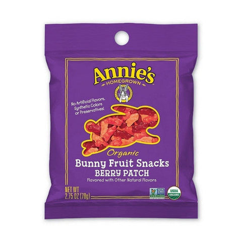 Annie's Homegrown, Organic Berry Patch Bunny Fruit Snacks, 2.75 Oz Annie's Homegrown