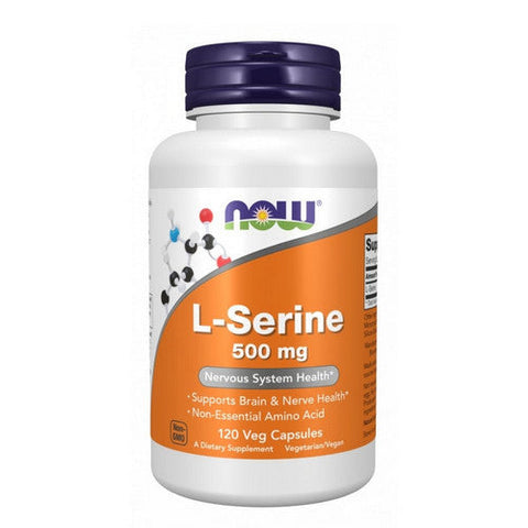 Now Foods, L-Serine, 500 mg, 120 Veg Capsules Now Foods