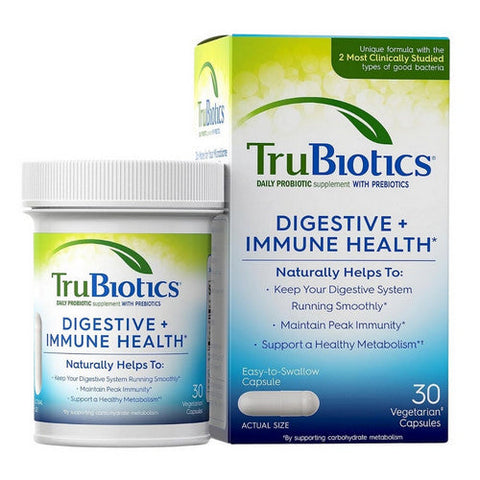 Trubiotics, Digestive Plus Immune Health Mini, 30 Veg Caps Trubiotics