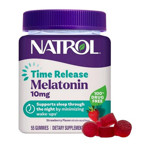 Melatonin Gummies Time Release Sleep Gummies 55 Count by Natrol