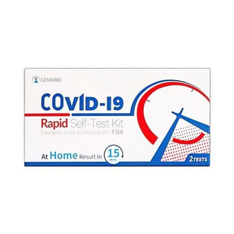 Genabio, Covid-19 Rapid Self-Test Kit, 2 Count Genabio
