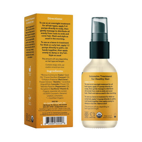 Badger Balm, Castor Hair Oil, 2 Oz Badger Balm