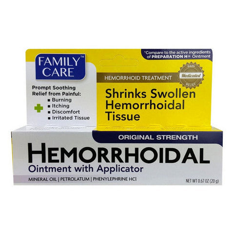 Family Care, Hemorrhoid Ointment With Applicator Original, 0.71 Oz Family Care