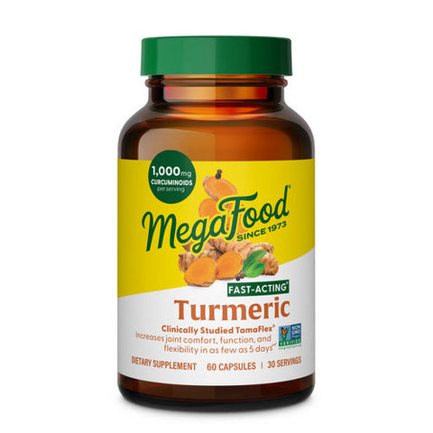 MegaFood, Fast Acting Turmeric, 60 Caps MegaFood