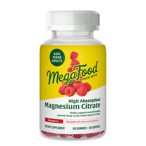 MegaFood, High Absorption Magnesium Citrate, 60 Gummies MegaFood