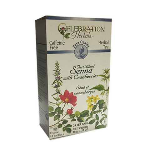 Celebration Herbals, Senna With Cranberries Tea, 24 Bags Celebration Herbals