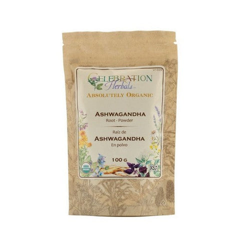 Celebration Herbals, Organic Ashwagandha Root Powder, 100 Grams Celebration Herbals