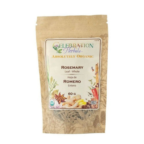 Celebration Herbals, Organic Rosemary Leaf Whole, 60 Grams Celebration Herbals