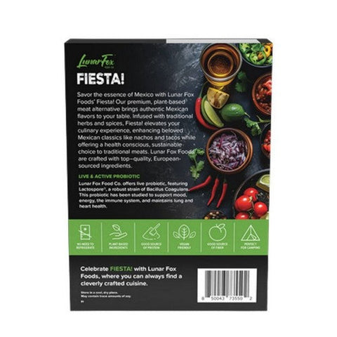 Lunar Fox Food, Fiesta Mexican Seasoned Meatless Crumbles, 5.3 Oz Lunar Fox Food