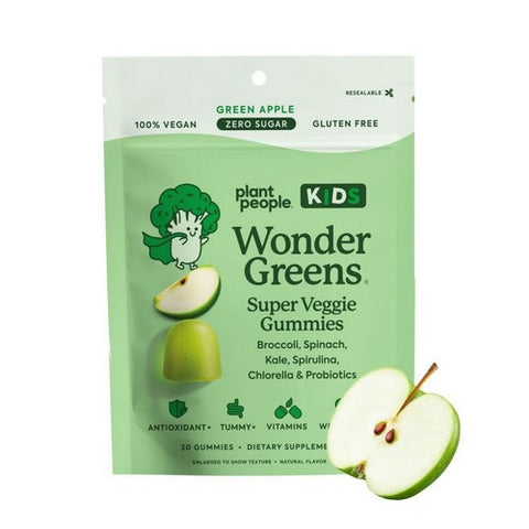 Plant People, WonderGreens Kids Super Veggie Gummies, 30 Gummies Plant People
