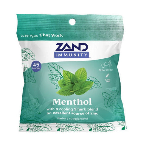 Zand, Immunity Menthol Lozenges, 45 Count Zand