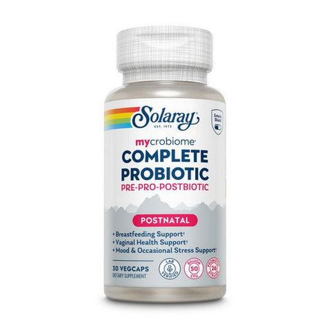 Solaray, Mycrobiome Complete Probiotic Postnatal, 30 Veg Caps Solaray