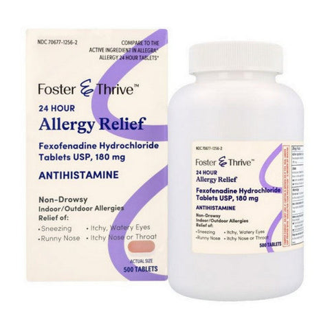 Foster And Thrive, Allergy Relief Fexofenadine, 180 Mg, 500 Tabs Foster And Thrive