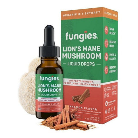 Fungies, Lions Mane Mushroom Tincture Cinnamon, 30 Ml Fungies