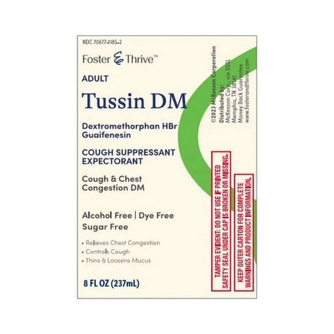 Foster And Thrive, Tussin Dm, 8 Oz Foster And Thrive