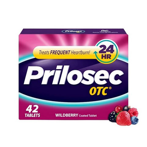Prilosec Otc, Frequent Heart Burn Wildberry, 42 Tabs Prilosec Otc