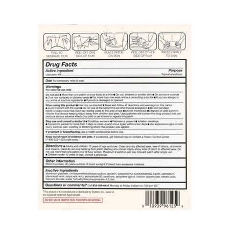 Foster And Thrive, Lidocaine Pain Relief Patch, 30 Each Foster And Thrive