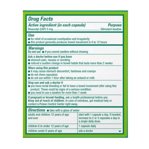 Dulcolax, Stimulant Laxative Liquid Gels For Constipation Relief, 20 Caps Dulcolax