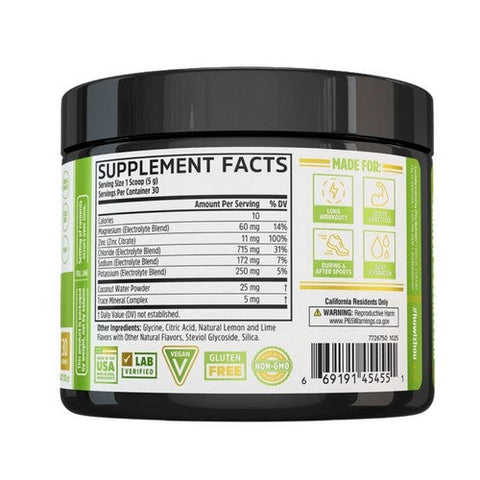 Zhou Nutrition, Hydro-Fuel Electrolytes Powder Lemon Lime, 5.36 Oz Zhou Nutrition