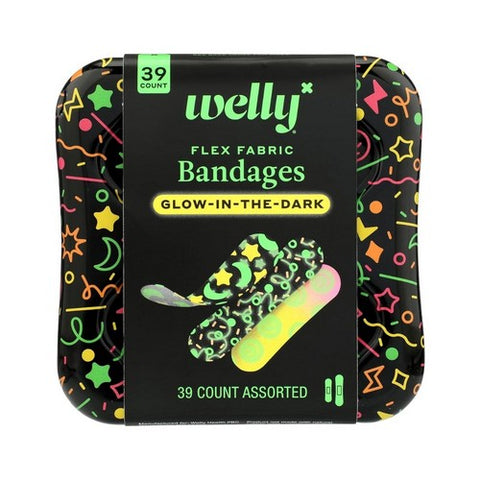 Glow Party Flex Fabric Bandages 39 Count by Welly