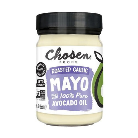Roasted Garlic Avocado Oil Mayo 12 Oz by Chosen Foods