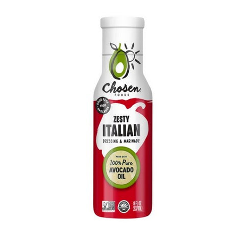 Avocado Oil Dresssing Zesty Italian 8 Oz by Chosen Foods