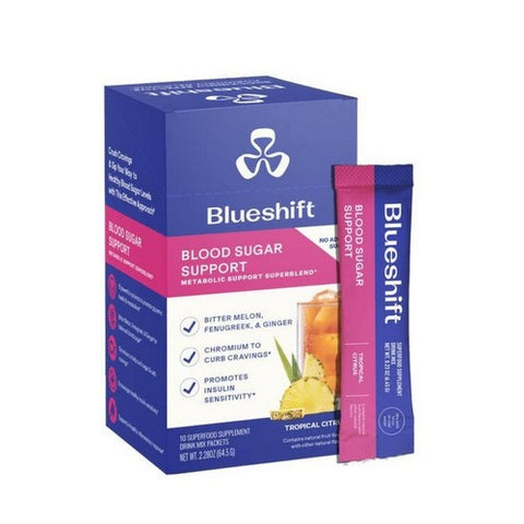 Wholesale Blood Sugar Support Tropical Citrus 10 Count by Blueshift Nutrition