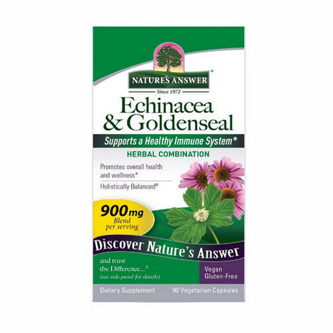 Nature's Answer, Echinacea-Goldenseal, 90 Vcaps Nature's Answer