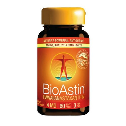 Nutrex Hawaii, BioAstin (Astaxanthin), 4 mg, 60 Caps Nutrex Hawaii
