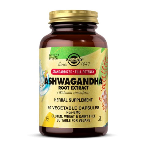 Solgar, SFP Ashwagandha Root Extract Vegetable Capsules, 60 V Caps Solgar