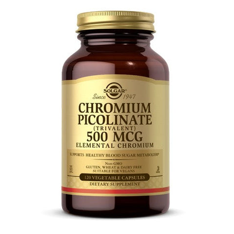 Solgar, Chromium Picolinate, 500 mcg, 120 Veg Caps Solgar